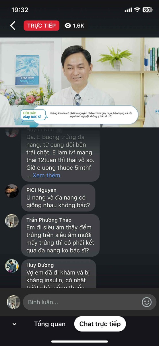 Tư liệu Livestream lĩnh vực y tế